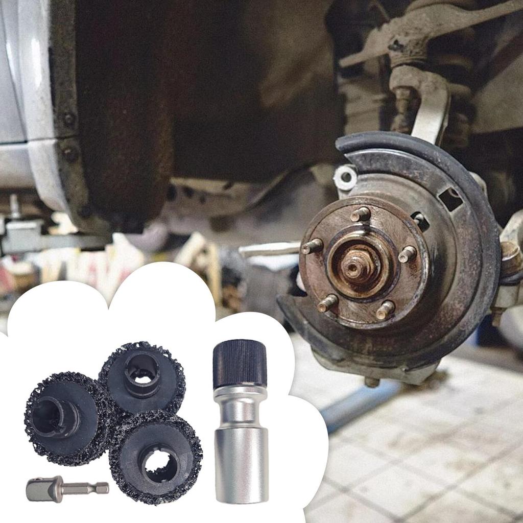 Инструмент для очистки ступицы колеса, удаление ржавчины, детализация, многофункциональный инструмент для удаления ржавчины с головки оси колеса для автомобиля, грузовика, гаража