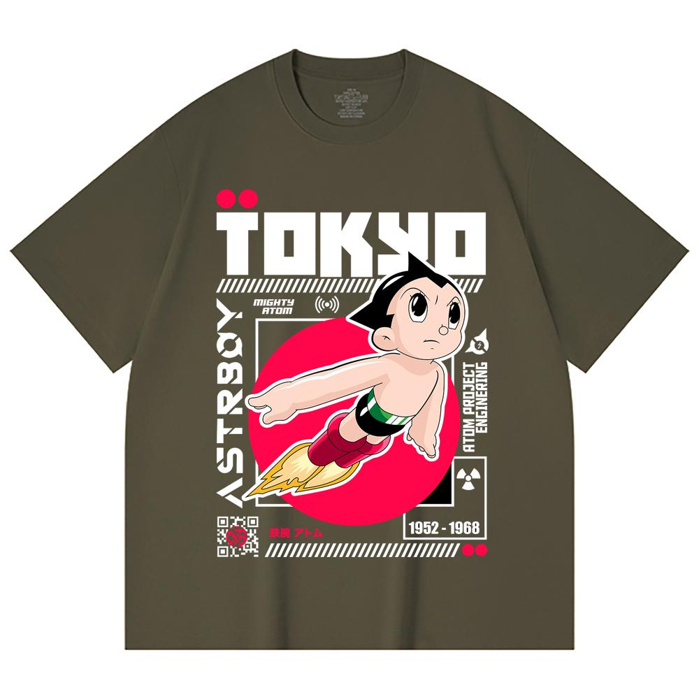 230 Gsm 100% Cotton Astro Boy V2 Print Unisex Heavy Cotton T Shirt