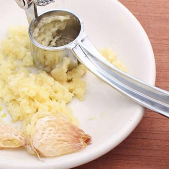 Пресс для чеснока из нержавеющей стали, ручная чеснокодавилка, инструмент для легкой нарезки чеснока, имбиря, орехов