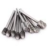 6/20pcs/Set 3mm Wood Drill Bit Nozzles for Dremel Attachments HSS Stainless Steel Wood Carving Tools Set Woodworking