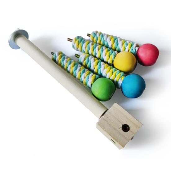 Вращающаяся подставка для птиц, игрушка-жердочка, вращающаяся на 360 градусов, деревянное колесо для упражнений, жердочка для попугаев, аксессуары для попугаев, волнистых попугайчиков, неразлучников, зябликов, конур