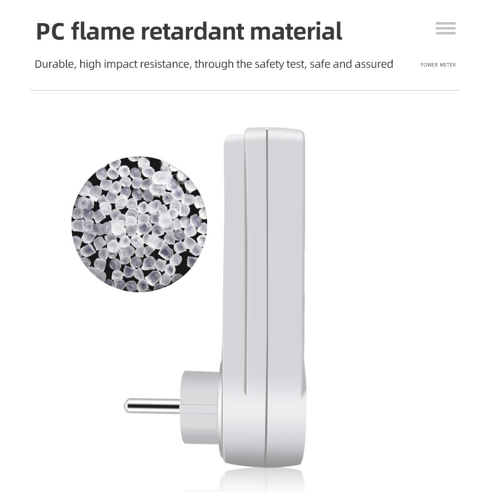 Digital Wattmeter AC Energy Socket Power Meter Electricity Usage Monitor Socket Kilowatt Wattage Voltage Meter with Backlight