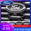 New 2026 Car Sticker 1Pc 17.5cm Car Front Rear Emblem Badge Trunk Hood Decal Sticker For Ford Edge Escape Fiesta Transit Ranger