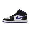 Кроссовки Air Jordan 1 Mid GS Dark Iris Purple Black White 554725-095