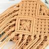Summer Korean Tassel Crossbody Straw Bag - Retro Single Shoulder Cotton Thread Woven Flap Bag