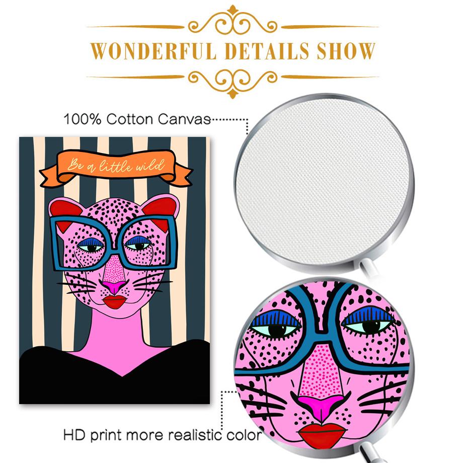 Красочная ваза для цветов в стиле бохо, абстрактное леопардовое настенное искусство, холст, живопись, плакаты на скандинавскую тему и принты, фотографии, декор для детской гостиной