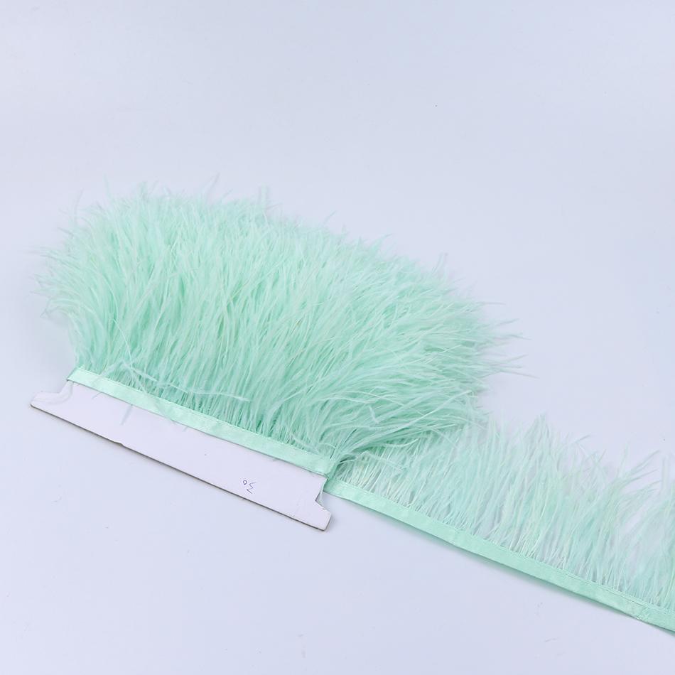 Feather1M 5M 10M 8-10см Черно-белые Страусиные Перья Тесьма Лента Многоцветные Перья для Шитья Перьевых Поделок Украшения Платья Одежды