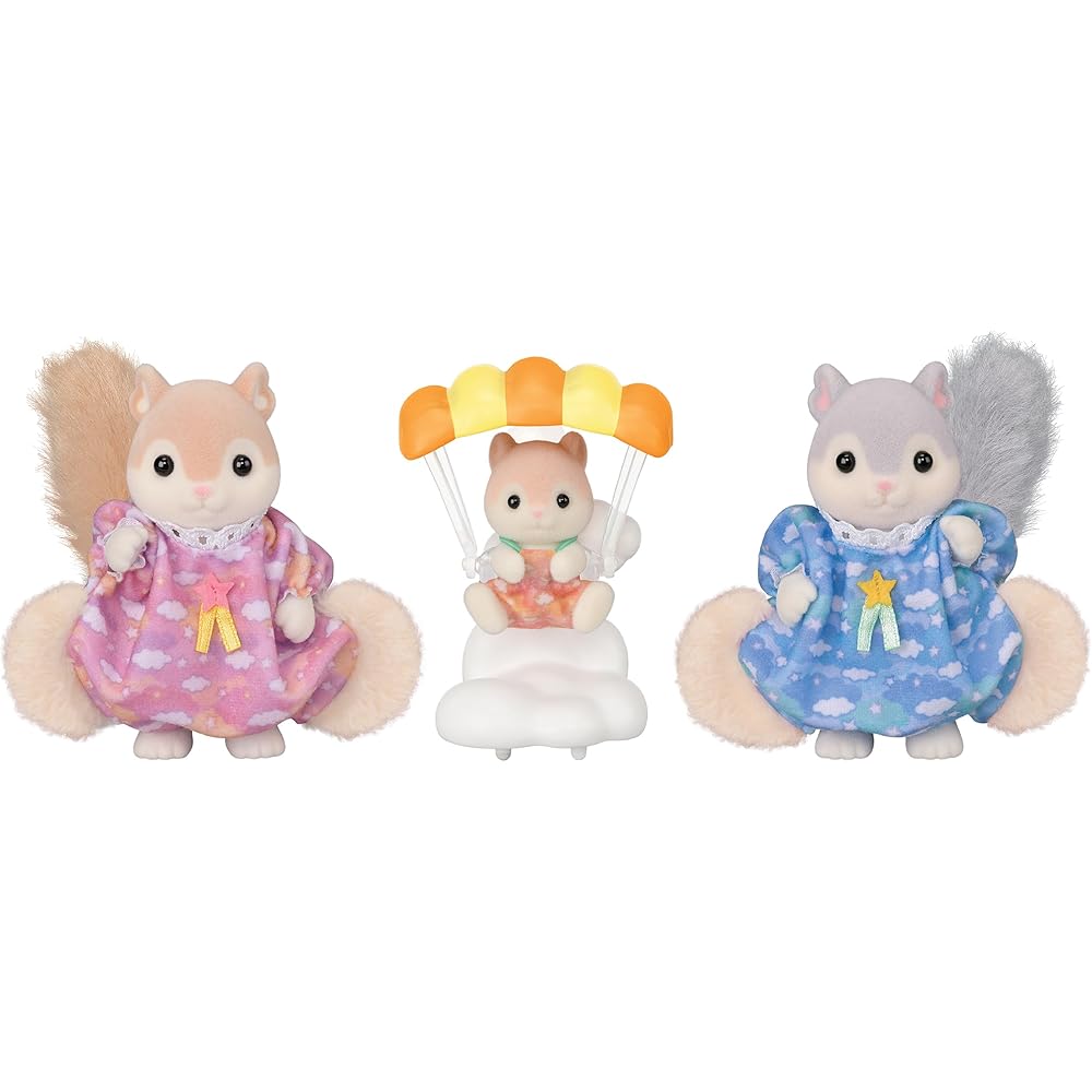 Sylvanian Families EPOCH Momo Mongoose Family Doll Set 3 Years and Up Toy for Dollhouse