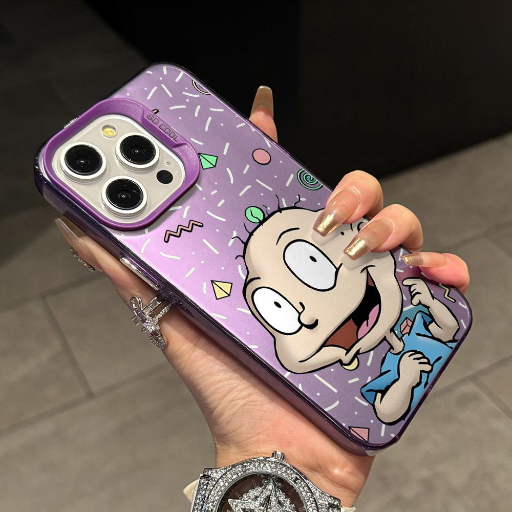 Funny Cartoon R-Rugrat Children Phone Case for Xiaomi Redmi 15C 14C 13C 12C 10 Note 15 14 13 12 Pro Plus 4G 5G Silver Hard Cover