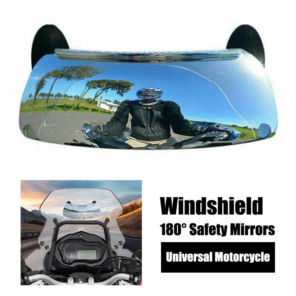 Зеркало заднего вида 180 градусов ультра широкоугольное голографическое мотоциклетное зеркало заднего вида с креплением на центральное лобовое стекло
