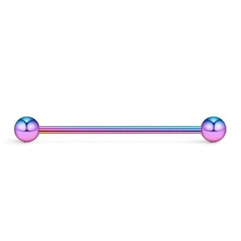 5 шт., промышленная штанга из нержавеющей стали, длинные серьги-гвоздики для пирсинга ушей