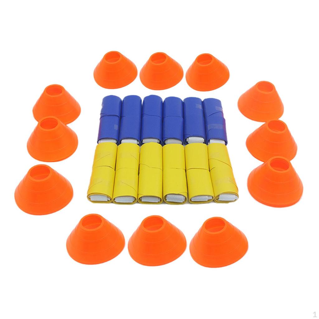 Flag Football Belts American Waist Pointed PVC Streamer Professional with Cones, for