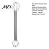 Soup Flavor Mixer Double Head Whisk, Stainless Steel Mixing Muddler, Handheld Blender Miso Dissolver Spoon for Paste Cream Eggs, Easy Clean