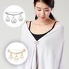 Headscarf Korean Elegant Pearl Brooch Pin Women Girls Simple Fashion Clothing Accessories