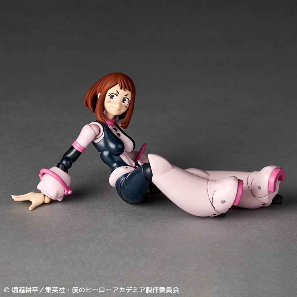 Kaiyodo Revoltech My Hero Academia Ochaco Uraraka Action Figure, Painted 130mm, PVC & ABS, Non-scale, Articulated Collectible