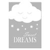 Nursery Moon Stars Canvas Printing Grey Picture Wall Art Painting Decor Kids Quotes Posters Baby Room Interior Decoration