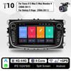 2 Din Android Радио WiFi 4G LTE Автомобильный мультимедийный видеоплеер для Ford Focus Mondeo C-MAX S-MAX Galaxy II Kuga Carplay Головное устройство