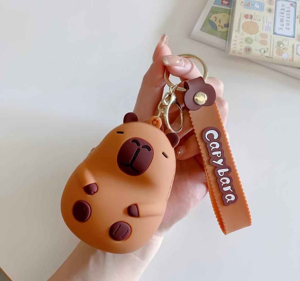 Adorable Capybara Silicone Coin Purse - Cute Cartoon Design for Kids