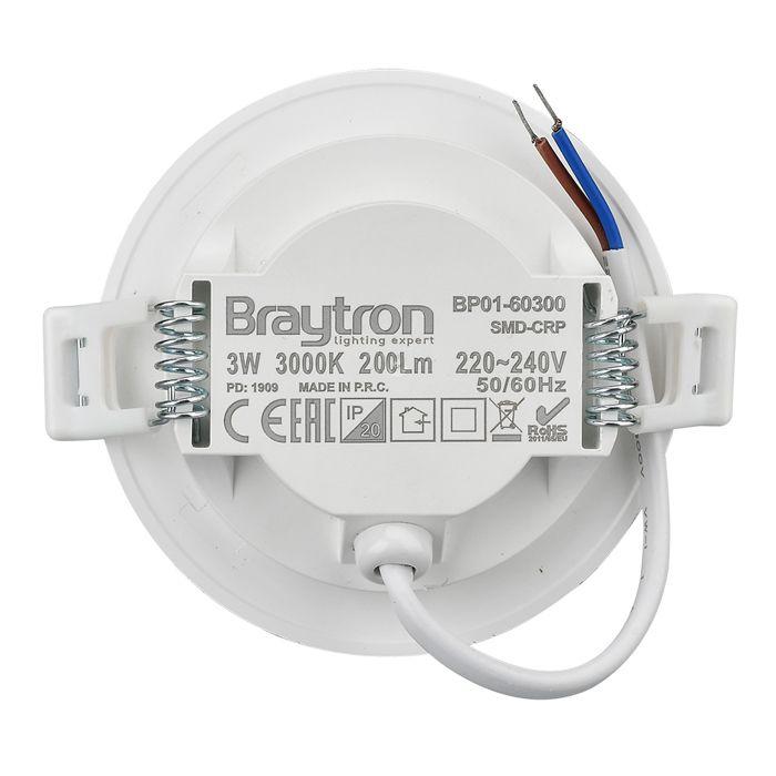 Lot de 10 Spots LED extra plat 3W 4000K IP40