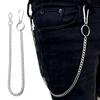 Unisex Stainless Steel Punk Big Ring Metal Trousers Chains Key Chains Belt Chain Wallet Chain