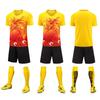 New dragon pattern training suit, short-sleeved top, dragon boat race jersey, summer football game sports jersey suit