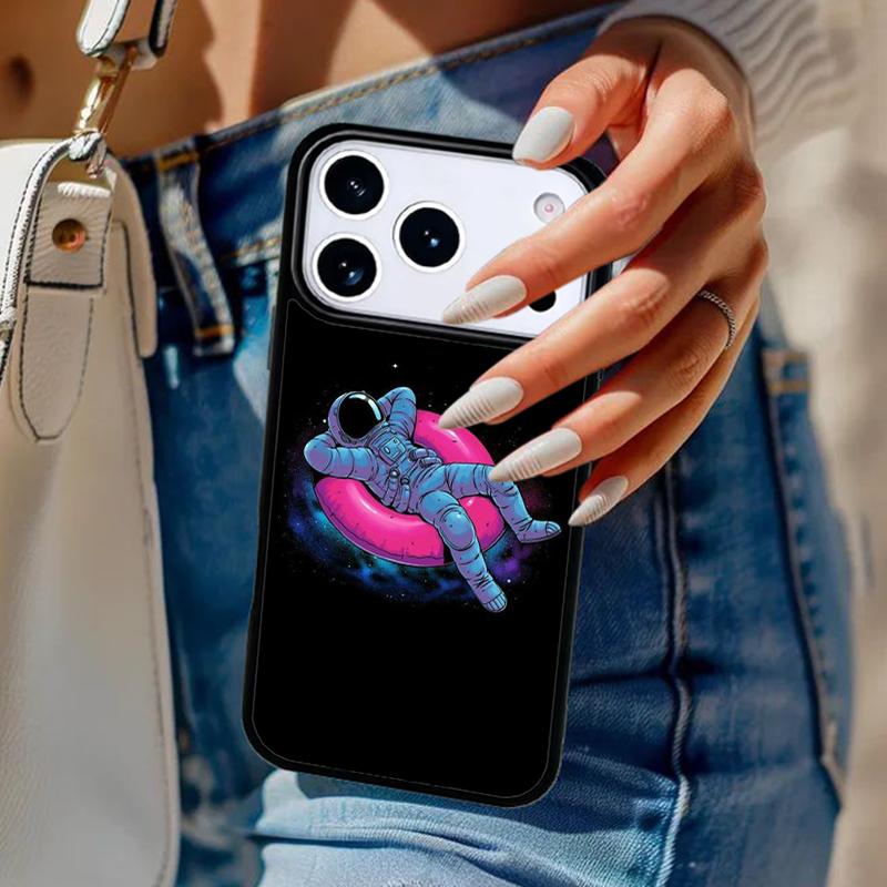 Звездное Космическое Лунное Астронавт Эстетика Чехол для Телефона Для iPhone 17 Air 14 15 13 12 Max Чехол Для Apple 16e 11 Pro Max Plus Coque