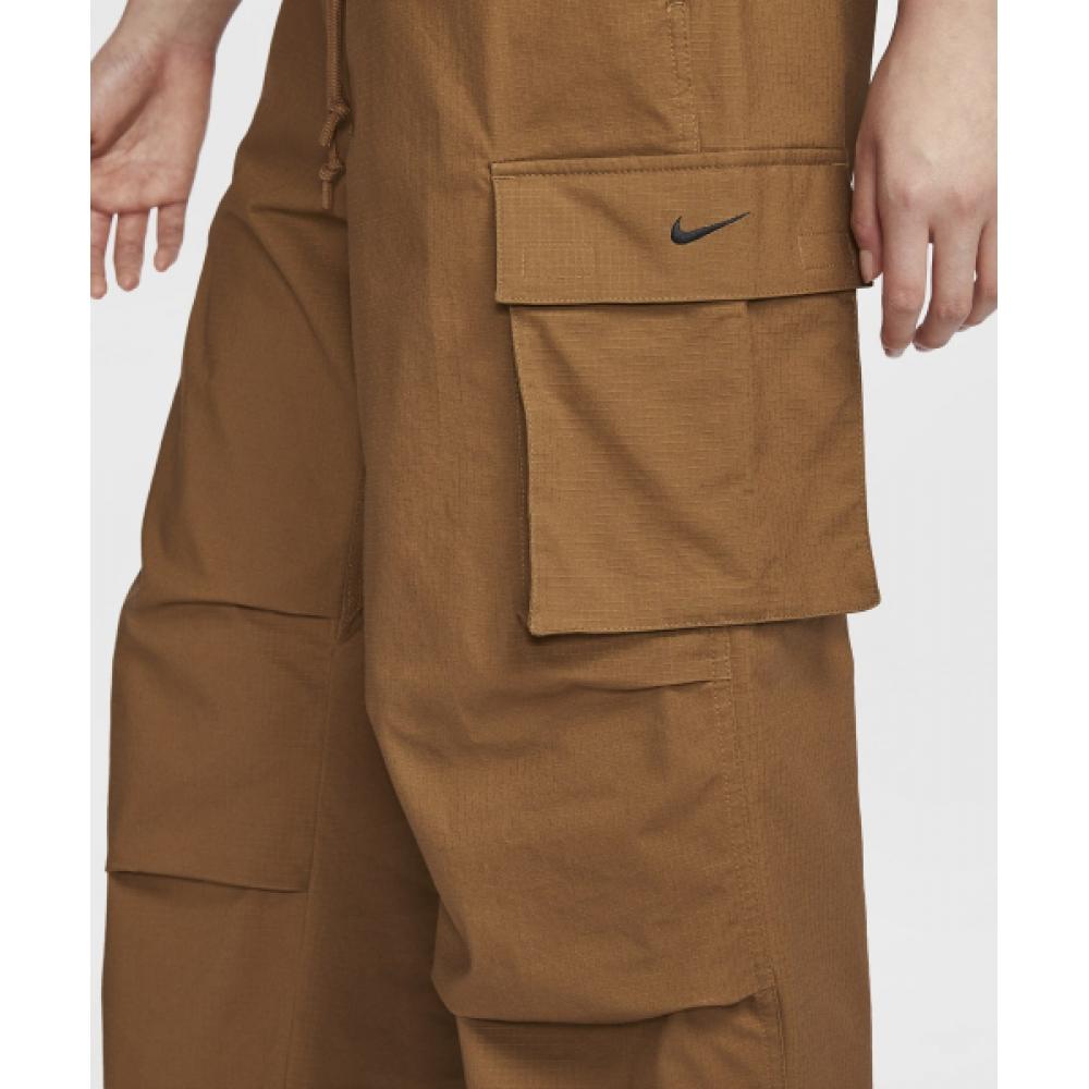 Nike Спортивные брюки-карго средней посадки W Light British Tan Black Fv7521 281