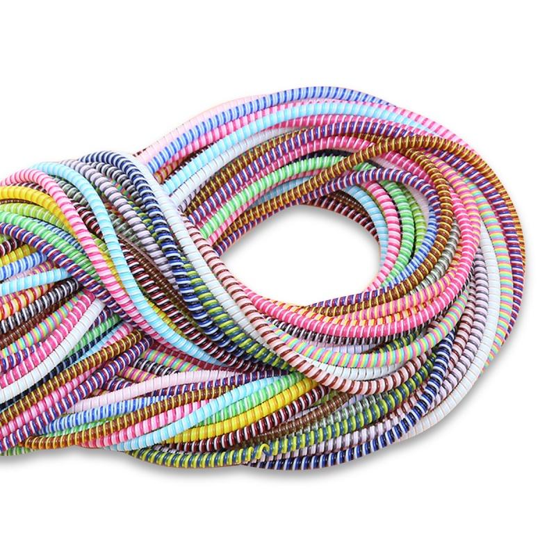 FONKEN Защитная веревка для защиты линии передачи данных, защитная пленка для кабеля, красочная намотка шпульки, защита от поломки, защита от грязи, чехол для гарнитуры