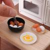 10Pcs/Set Dollhouse Miniature Simulation Mini Bowl Egg Fryer Egg Beater Food Modle Diy Doll House Accessories Furniture Decor