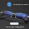 Cutting-Edge Smart Zoom Frameless Reading Glasses with Anti-Blue Light HD Lenses.