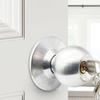Door Knob with Lock Stainless Steel Front Door Lock Set Lightweight Wear-resistant for Bedroom