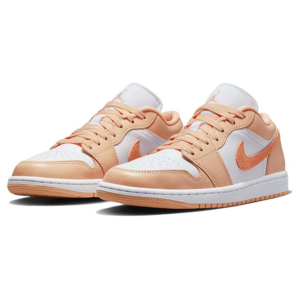 Женские кроссовки Air Jordan 1 Low Sunset Haze Orange White Bright-Citrus DC0774-801