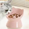 Cute Pet High Foot Bowl Ceramic Dog Feeding Basin Pet Supplies Cat Slow Food Bowl  Water Container