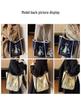 2025 Autumn Embroidered Nylon Tote: Large Capacity Fashion Shoulder Bag for Shopping & Commuting