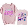 9 цветов K-Pop Demon Hunters трендовые футболки Демоническая эмблема футболка для мужчин Y2K смешная больших размеров с коротким рукавом одежда