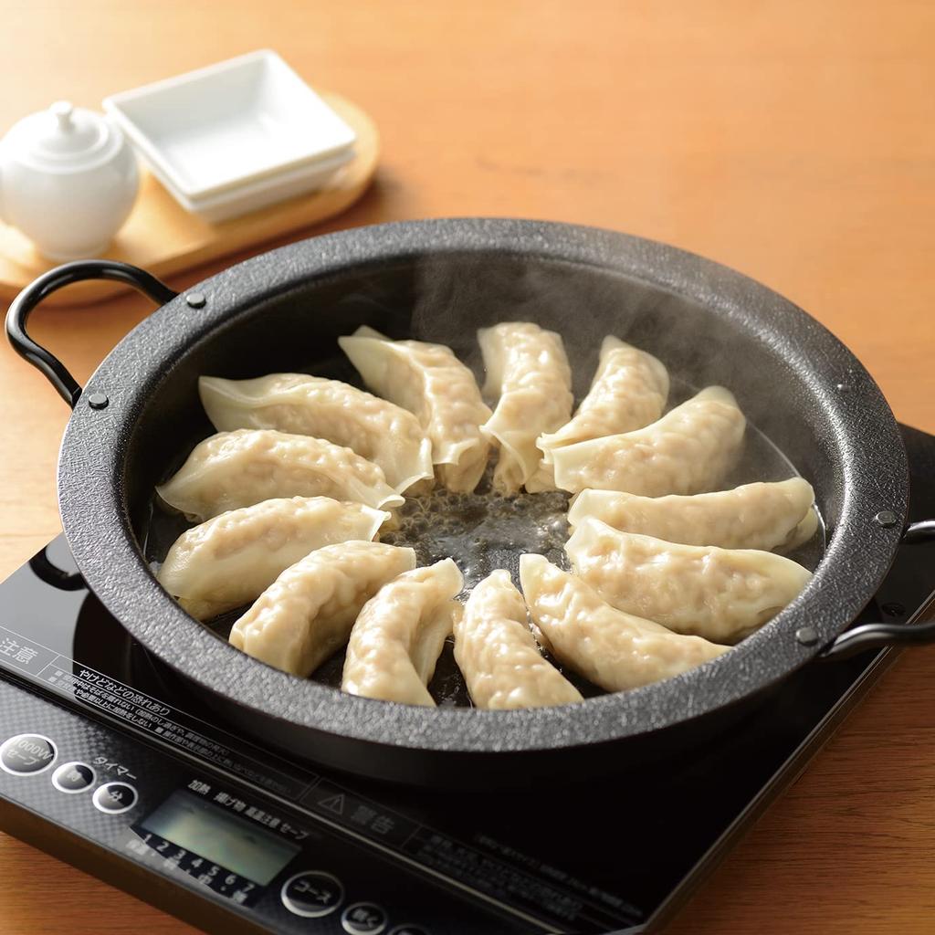 Wahei Freiz Tsubamesanjo Iron Gyoza Pot 26 см Сковорода, совместимая с газом IH, сделано в Японии Tsubamesan EM-044