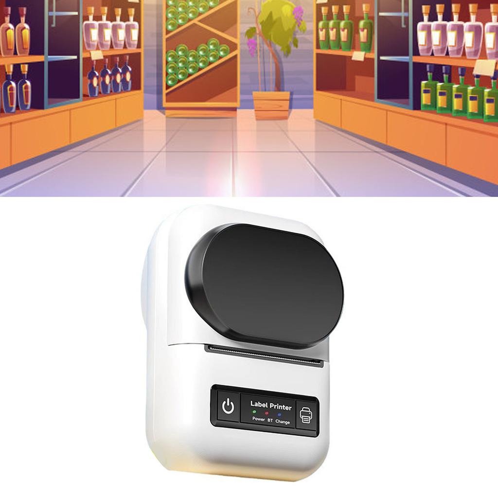 Термопринтер этикеток, портативный, компактный, многофункциональный, с прозрачной печатью, термоэтикетка, машина для изготовления этикеток