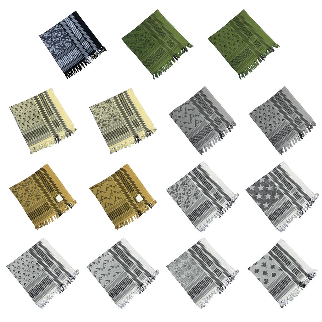 Stylish Shemagh Scarf Soft Jacquard Palestine Arab Shawl for Men Women Lightweight Arabian Dubai Headwrap Desert Scarf