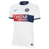 Nike 2023-2024 Paris Saint-Germain Sports Crew Neck Short Sleeve Football Shirt Women Tops White DX2734-101