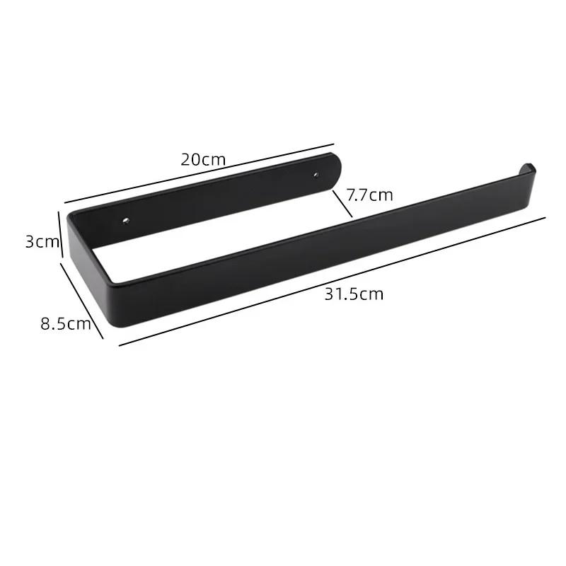 Towel Holder Bathroom Rack Bar Golden Kitchen Roll Paper Hand Towel Hanger Self Towel Hanger Self Storage Shelf Punching