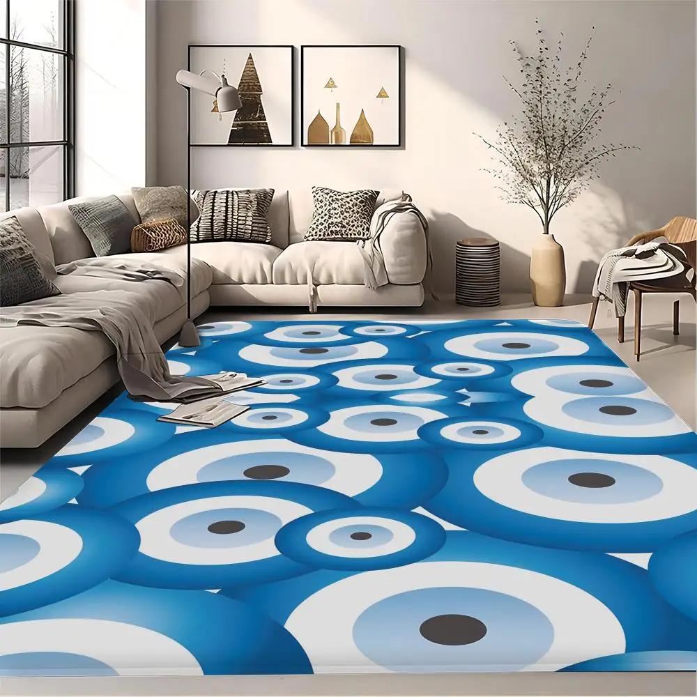 Коврик для пола Evil Eye, коврик для ванной, коврик для дома в скандинавском стиле, коврик для ванной и туалета, коврик для спальни, 260 г, фланель, бесплатная доставка