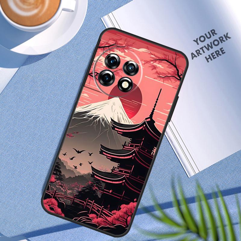 Японское искусство Храм Сакура Чехол для OnePlus Nord CE 5 3 4 Lite N20 N30 OnePlus 15 13 12 11 8 9 10 Pro 10T 13R 13T Чехол