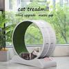Колесо для упражнений для кошек с системой блокировки - Беговая дорожка для кошек для больших кошек, Компактное ковровое беговое колесо