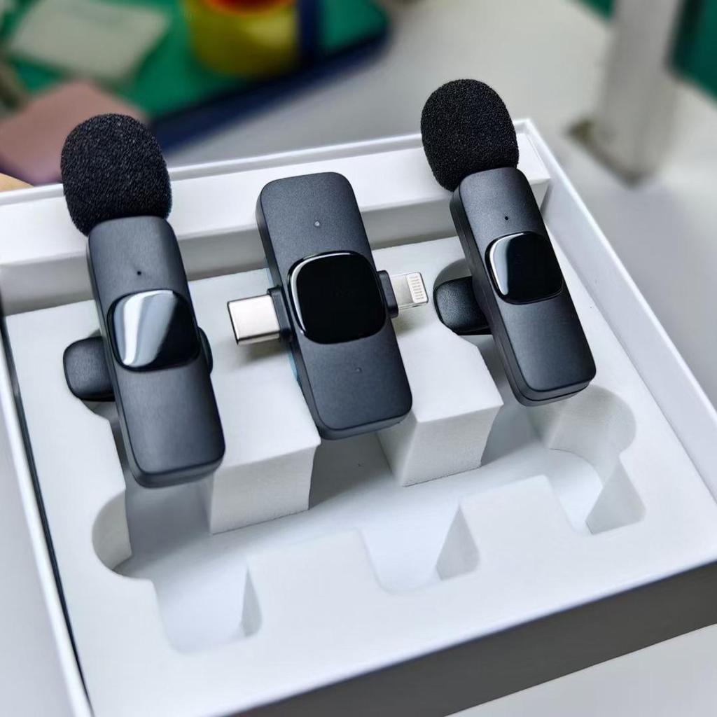 Dual Wireless Lapel Microphone for Mobile Phones – Ideal for Live Streaming and Recording