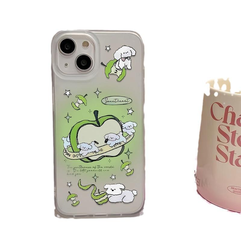 Чехол Apple 15/14/13/12/11/PRO/PROMAX/XSMAX/XR/XS Blurred Puppy