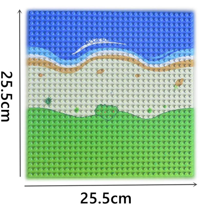 City Classic 32x32 32x16 16x16 Точек Базовая Пластина Дорожная Пластина Прямая Изогнутая Река Базовая Пластина Строительный Блок Фигурки Строительные Блоки