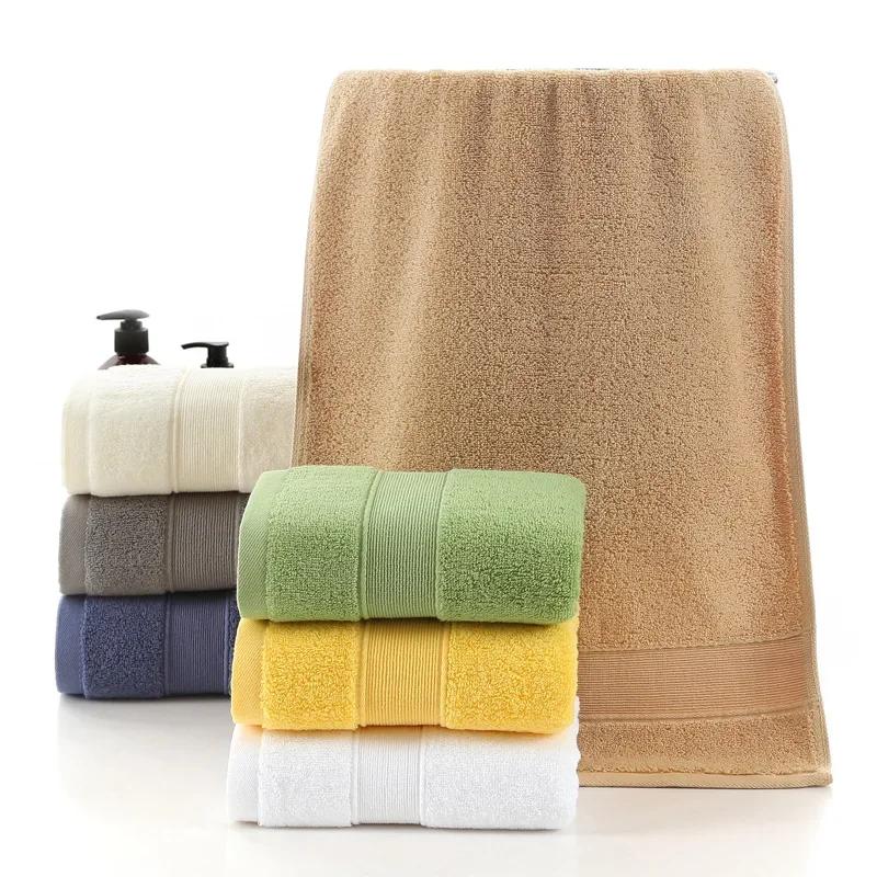 1pcs Thick and Highly Absorbent Cotton Adult and Children's Universal Towels, Solid Color Skin Friendly Towels Towels Bathroom