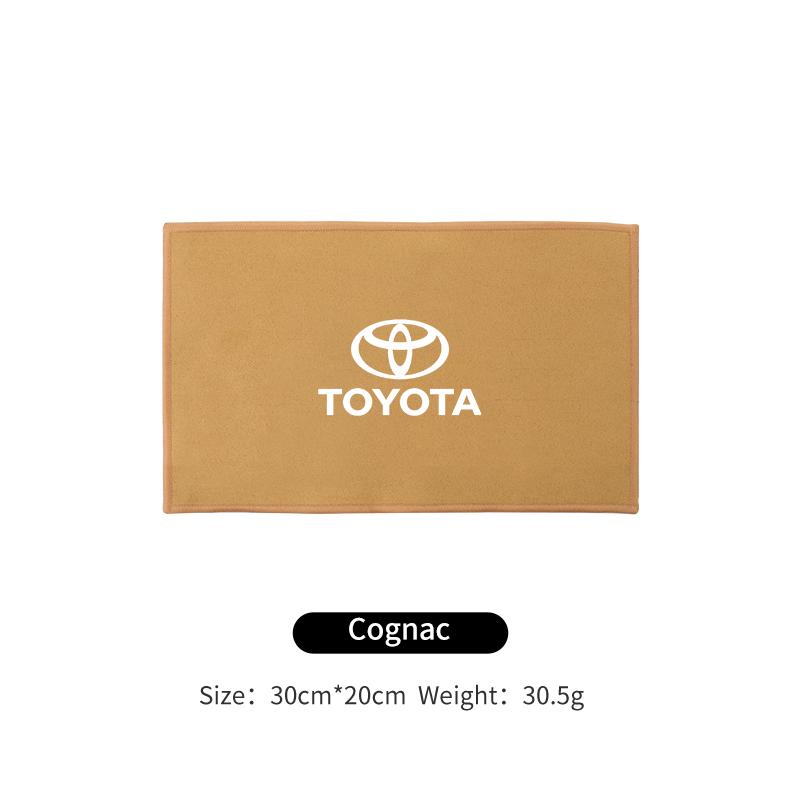 Car Microfiber Cleaning Towel Car Wash Drying Cloth Care Key Accessory For Toyota Corolla Yaris Camry Prius RAV4 CHR Hilux Aygo