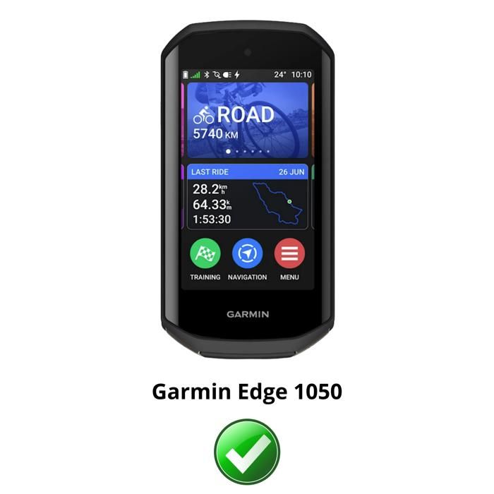 Чехол для Garmin Edge 1050 - Мягкий силиконовый чехол-футляр Черный Защита Phonillico®