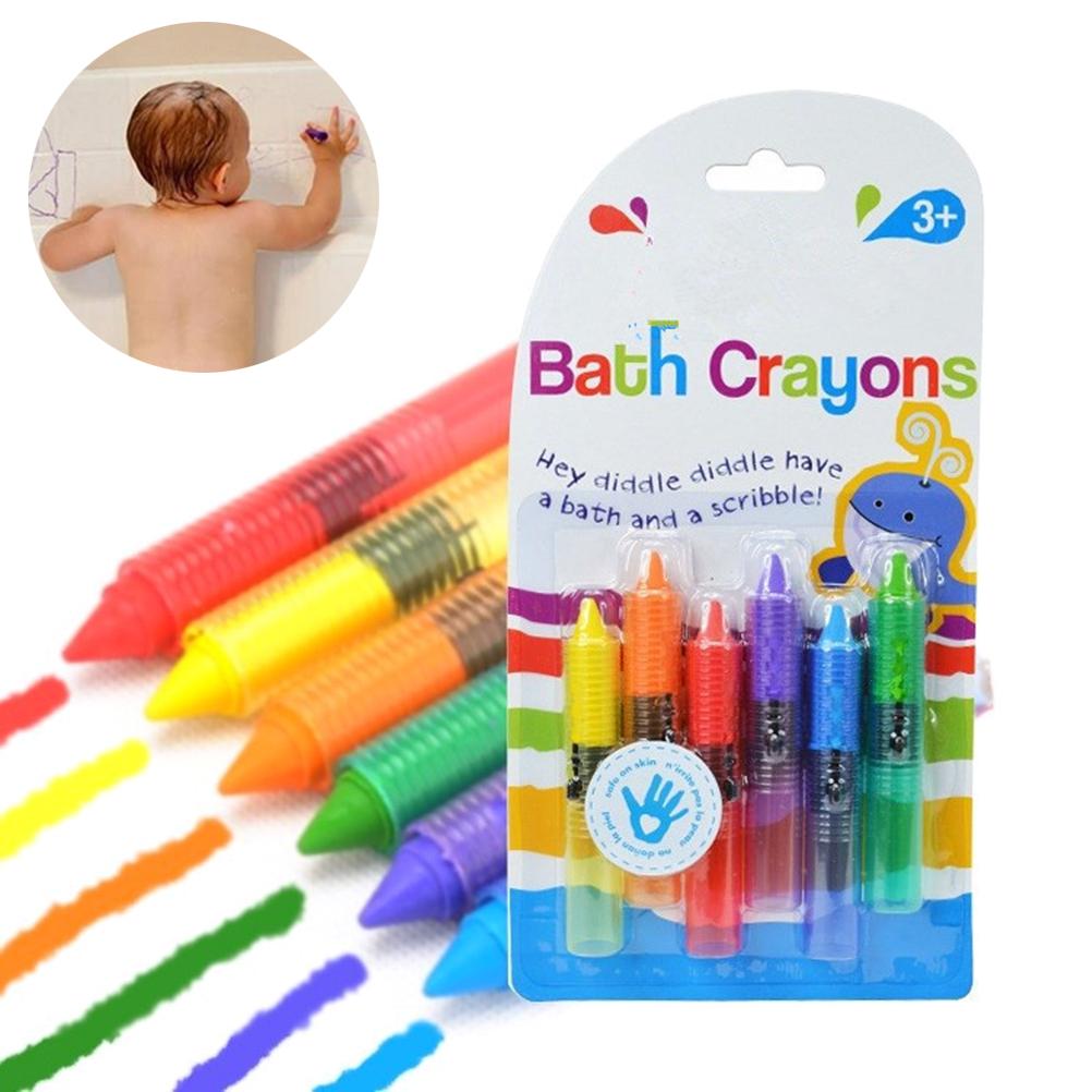 Baby Bath Crayons Easily Washable Non Toxic Colorful Bathtub Shower Toys for Kids